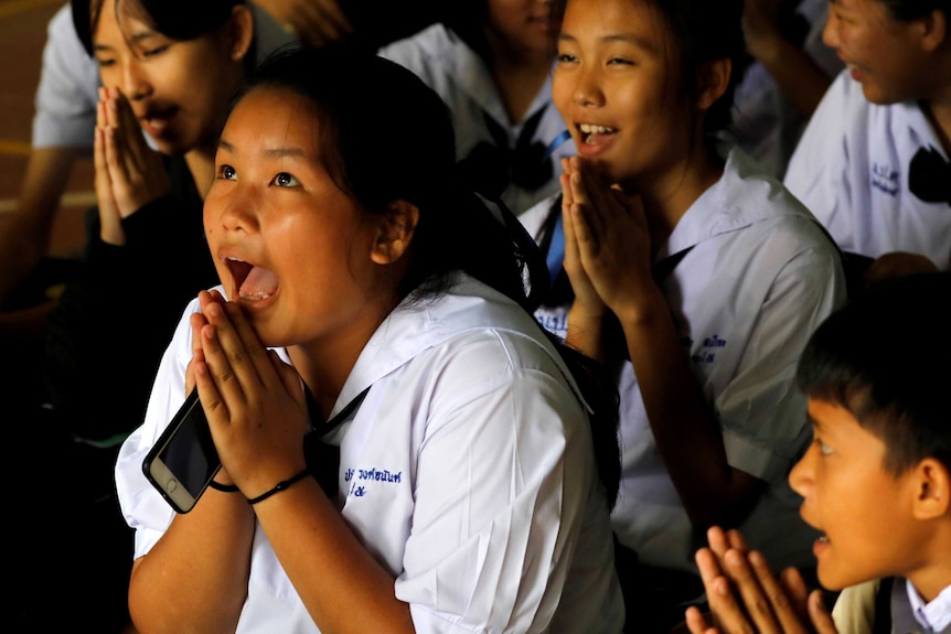 Classmates cheer after Thai cave rescues confirmed