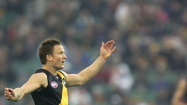 Nathan Brown was outstanding in 200th AFL game with three goals.