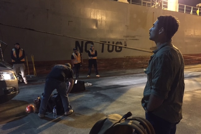 Crew of MV Portland escorted off ship