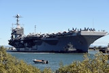 US Navy aircraft carrier the USS George Washington