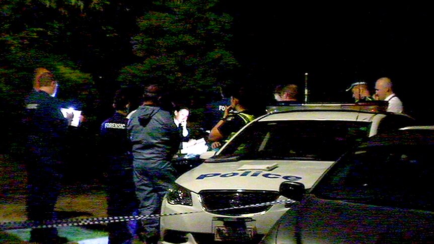Police on the scene of a fatal shooting in Mulgrave.