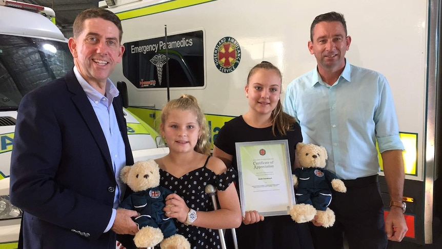12-year-old Sarah helped rescue her grandmother on a phone call.