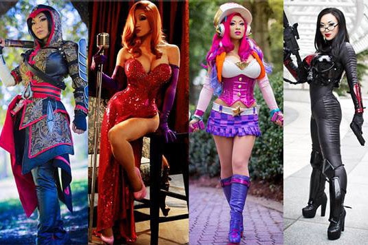 Some of the costumes created and worn by Cosplay queen Yaya Han.