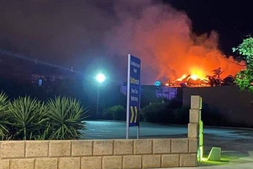 Fire engulfed the historic Victoria Hotel in Geraldton