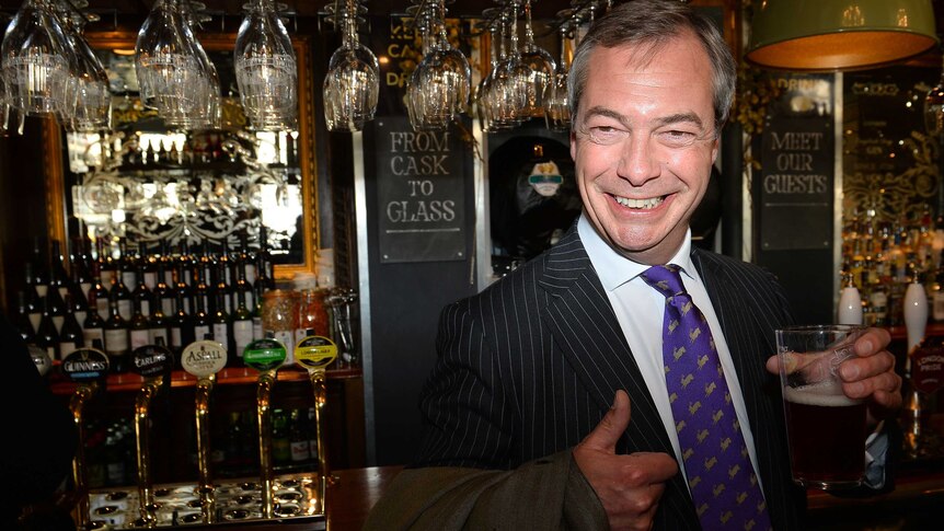 UK Independent Party (UKIP) leader Nigel Farage