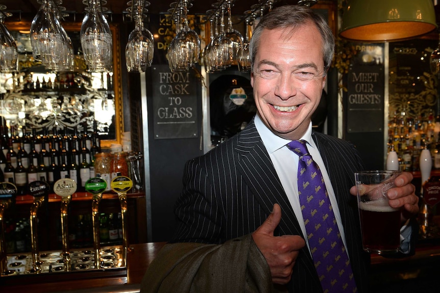 UK Independent Party (UKIP) leader Nigel Farage