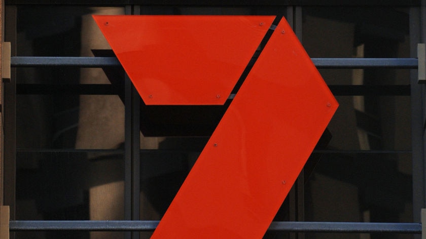 The Channel 7 logo outside its studio, Sydney, Thursday, July 13, 2006.