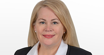 A Labor Party publicity head shot of Colleen Yates with a white background.