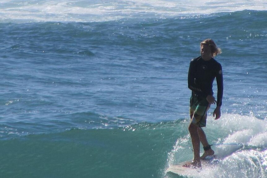Cooper Allen, who was attacked by a shark yesterday, is a keen surfer.