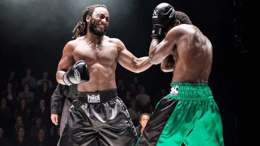 Prize Fighter is an in-the-round theatre production, which includes choreographed fight scenes, staged at La Boite in Brisbane from September 5 to 26, 2015.