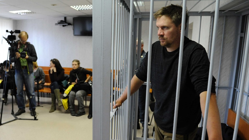 Greenpeace activist Anthony Perrett, who was charged with piracy in Russia