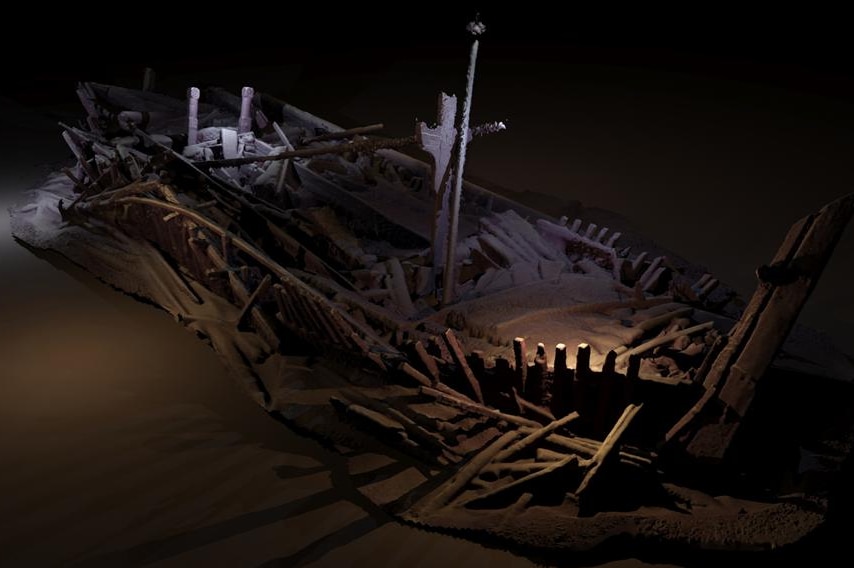 Photogrammetric model of a wreck from Ottoman period
