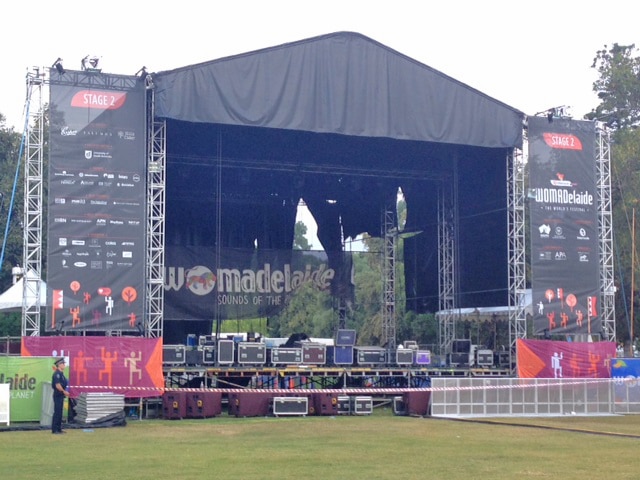 Womadelaide stage fire