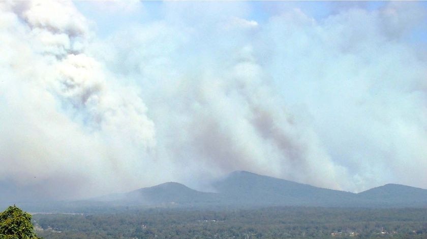 Bushfire over Brooms Head