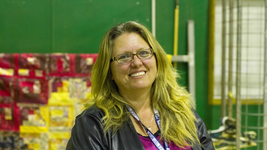 Tanya Nardone at a community event in Leonora for world suicide prevention day.