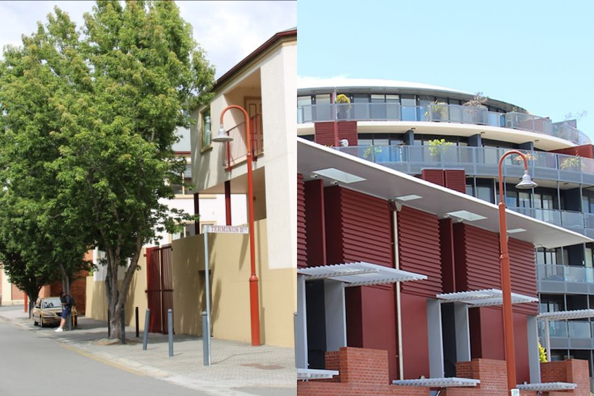 Apartment buildings in Hobart area Wapping