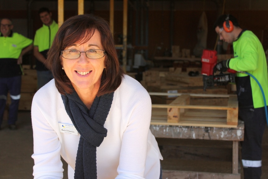A portrait of Barb O'Hanlon, the service manager of Gumnut Place in Murgon.