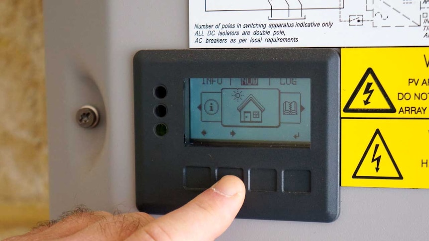 solar power panel LCD screen