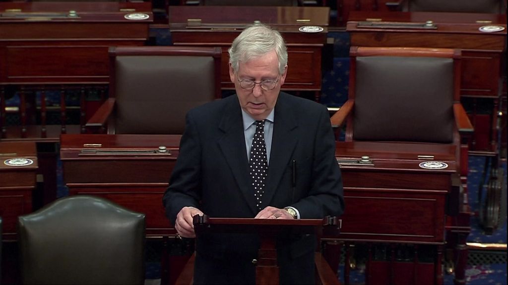 Mitch McConnell urges Senate to override Trump veto - ABC News