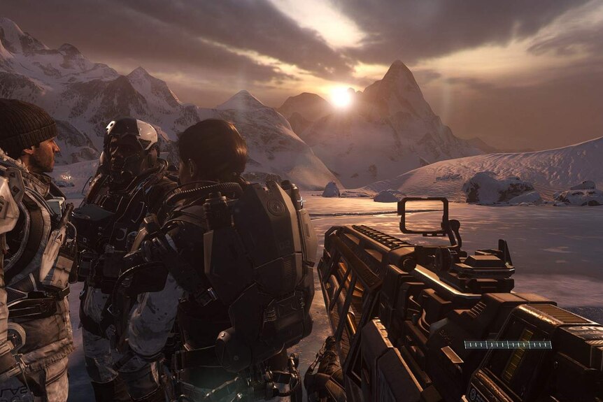 A screenshot from Call of Duty: Advanced Warfare.