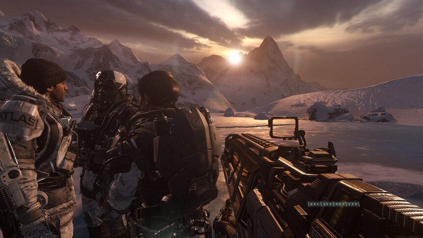 A screenshot from Call of Duty: Advanced Warfare.