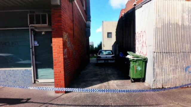 The lane off Hope Street, where Jill Meagher was allegedly murdered.