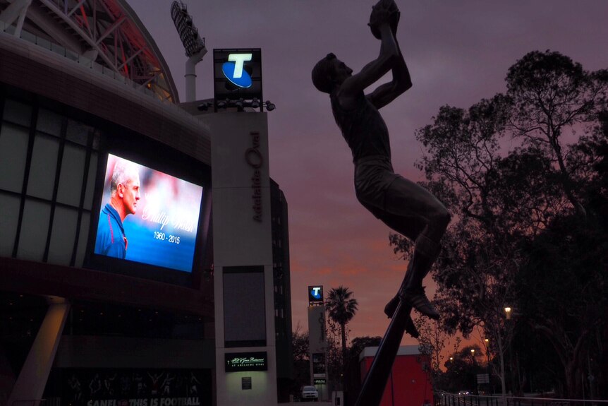 Phil Walsh tribute at Adelaide Oval