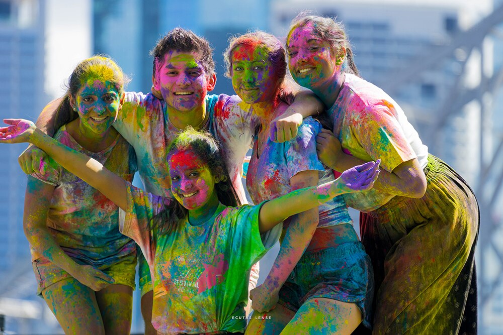Holi has Indian families stockpiling colours ahead of second Brisbane