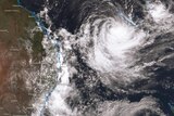 Satellite image of Tropical Cyclone Uesi