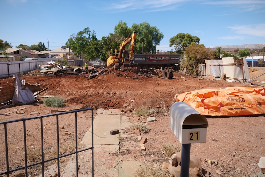 Demolición de casa en Williamstown