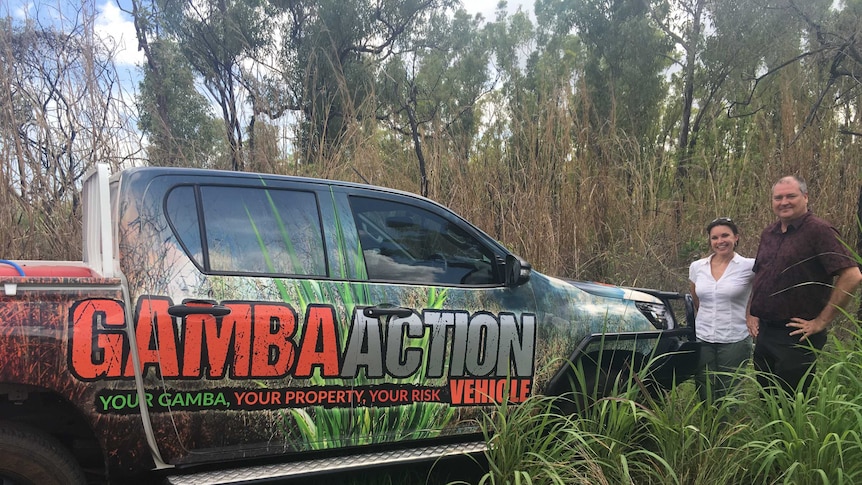 A new Gamba Action Vehicle will assist the Weeds Management Branch monitor properties with Gamba Grass.