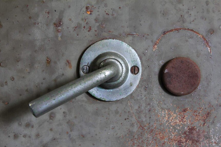 Lock of an old safe