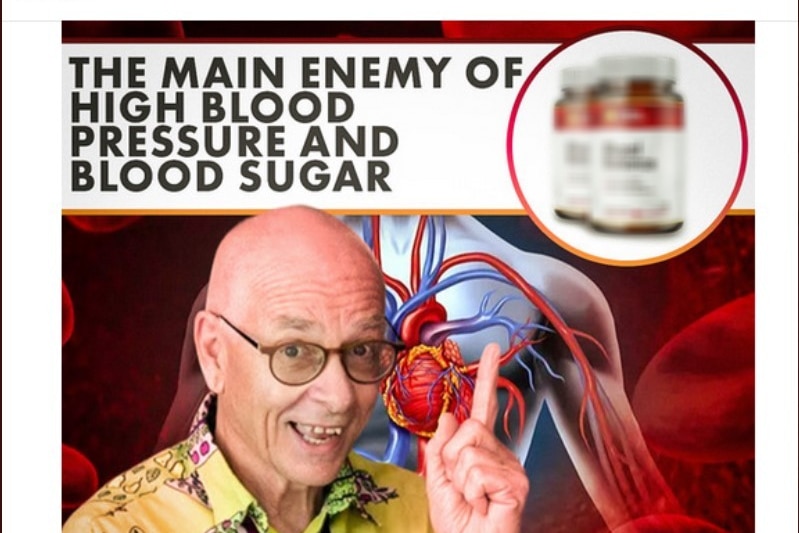 An ad on Facebook featuring Dr Karl's image to promote a health product