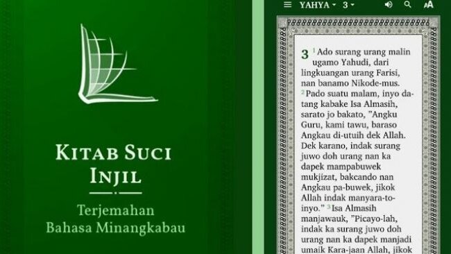 Aplikasi Alkitab berbahasa Minang