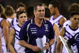 Ross Lyon and the Dockers came close to beating Adelaide at Football Park.