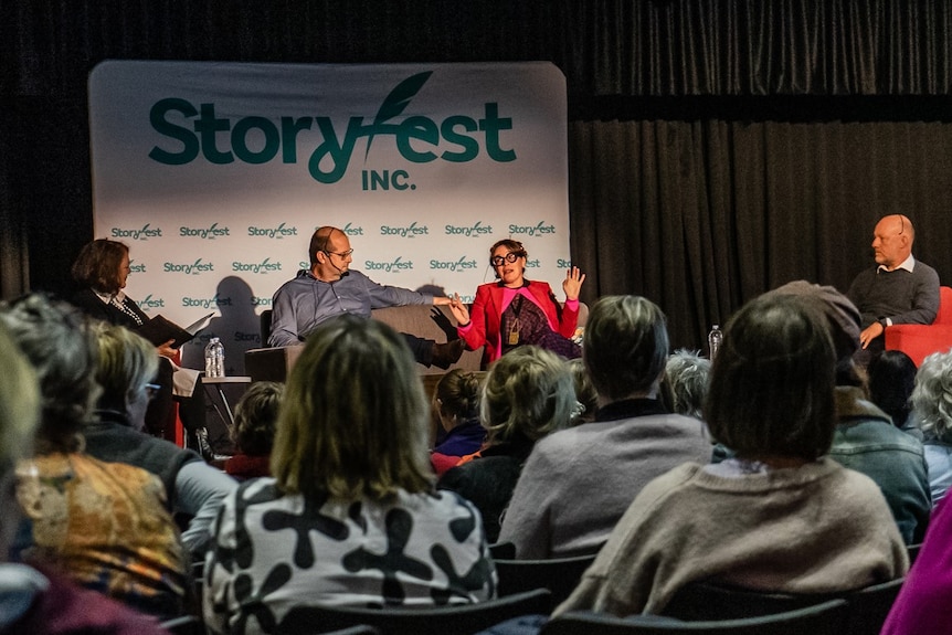 A panel of people at StoryFest in 2021
