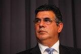 AFL chief executive Andrew Demetriou at a press conference in Canberra in February 2013.