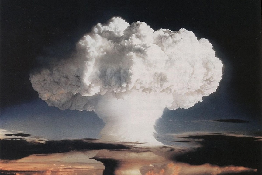 The mushroom cloud from the Ivy Mike nuclear test