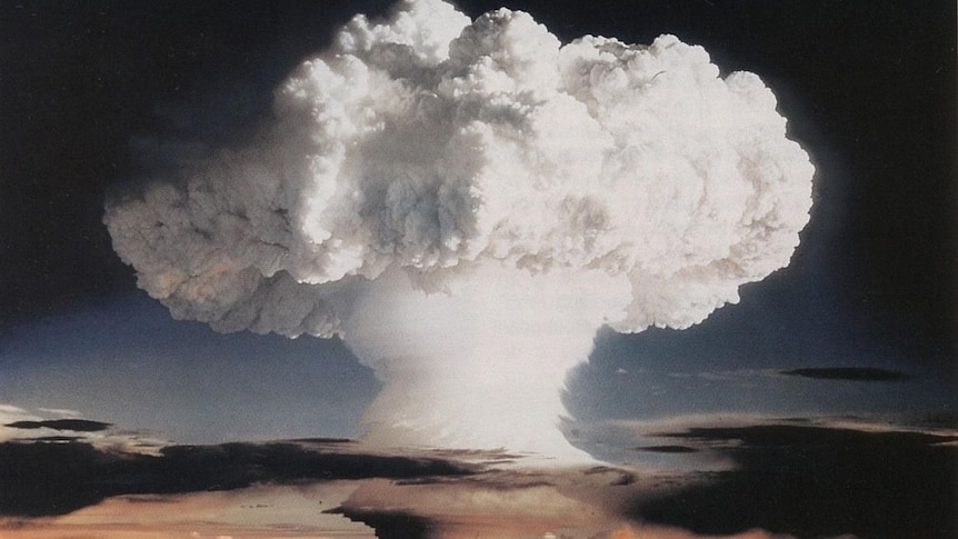 The mushroom cloud from the Ivy Mike nuclear test