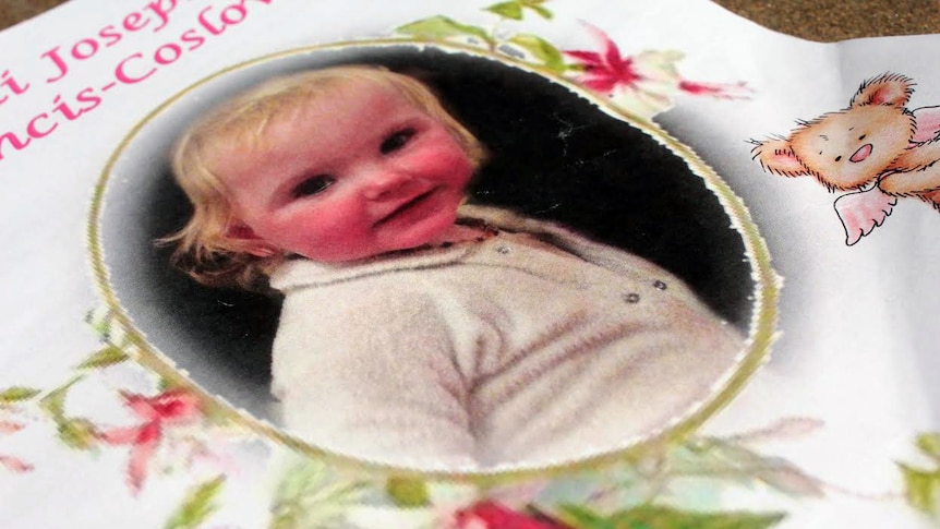 The record of service for the funeral of Mildura toddler Nikki Francis-Coslovich