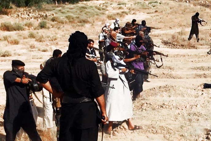 Execution of Iraqi security forces.