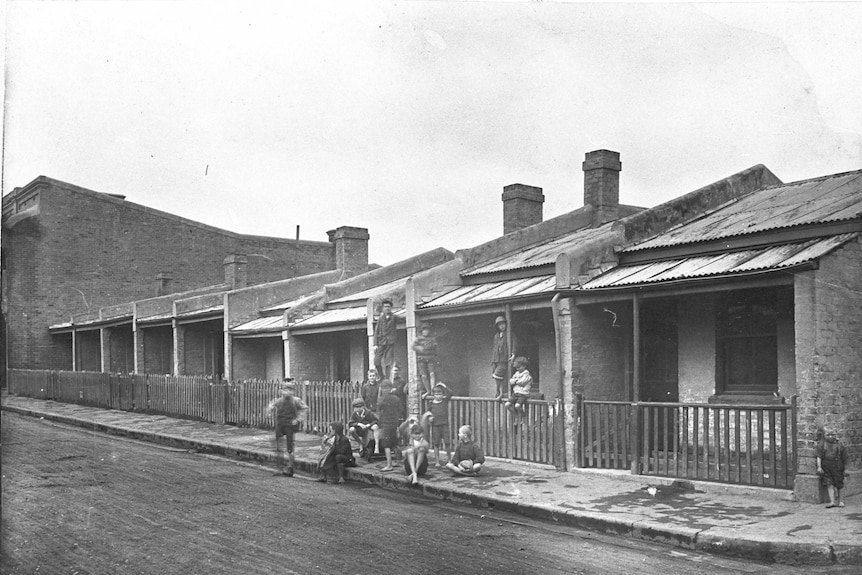 Myrtle Street, Chippendale, as it appeared in the pre-War period.