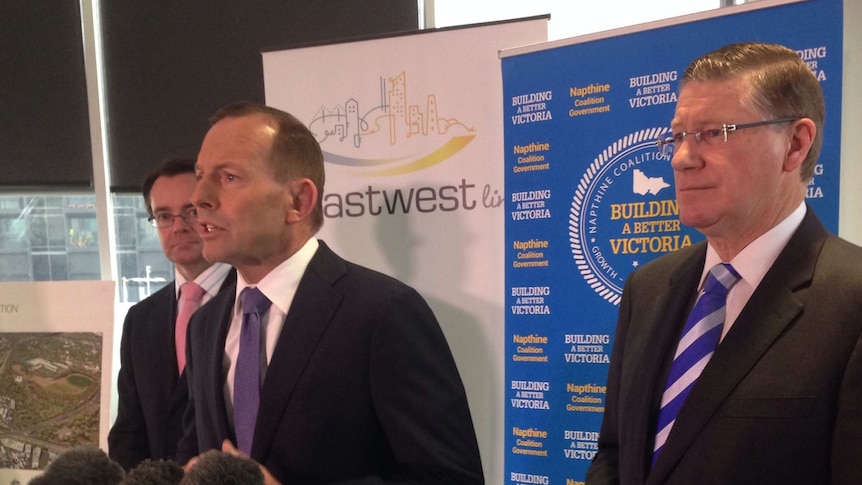 Tony Abbott says Victorians will have to return $3 billion to the Commonwealth if the East West Link does not go ahead.