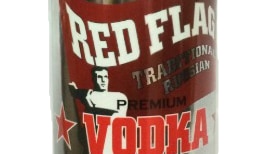 The label on a bottle of alcohol.