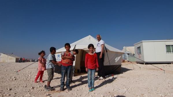 Refugees at Zaatari in Jordan