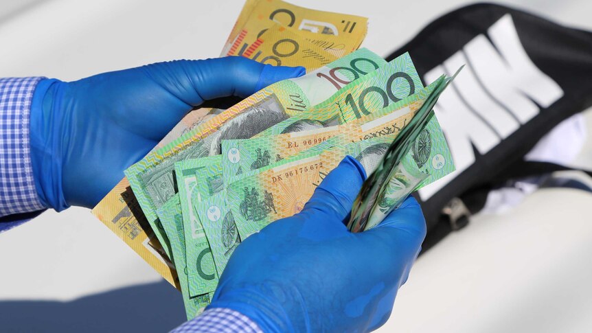 Money seized in police raids in Sydney