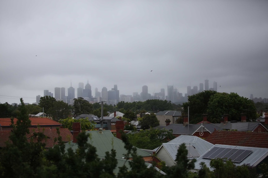 Melbourne seen from Northcote