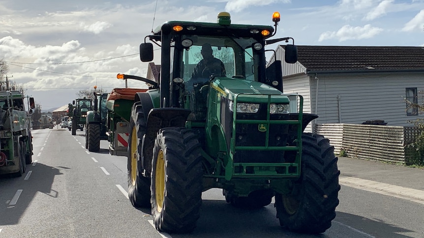 Tasmanian rural council’s .2m plan for agricultural town’s main street met with tractor protest