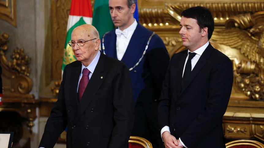 Italian President Giorgio Napolitano