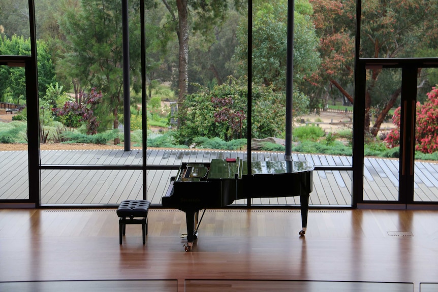 A piano takes centre stage at the Ukaria Cultural Centre.